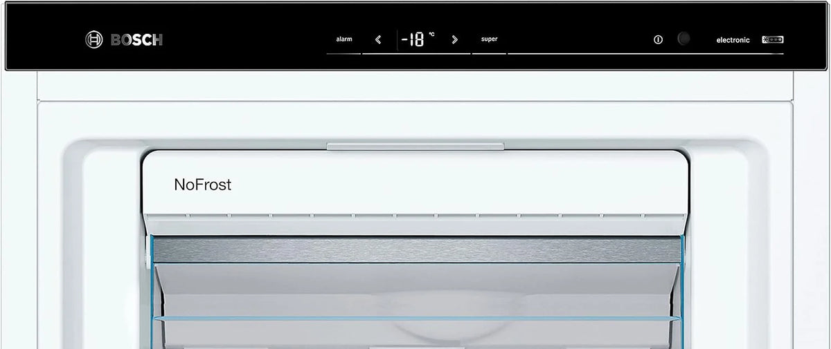 Bosch GSN58AWCV seria 6 zamrażarka XXL, 191 x 70 cm bardzo szeroka, 365 l, NoFrost nigdy więcej rozmrażania, oświetlenie LED, równomierne oświetlenie, BigBox miejsce na duże mrożone produkty
