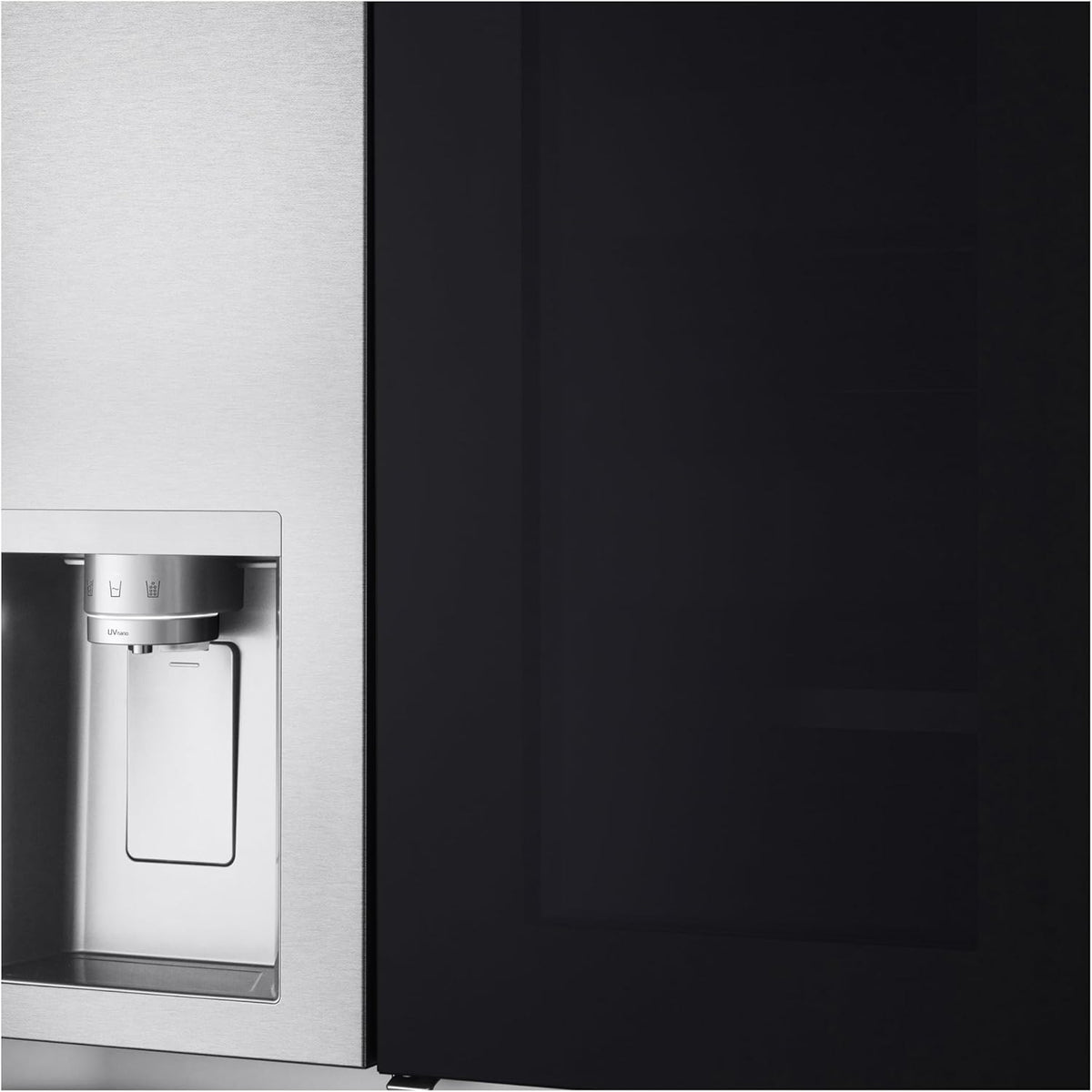 Frigorífico Side by Side LG GSGV81PYLL, Clase E, 635 L, Instaview, frigorífico con congelador, dispensador de hielo, hielo picado y agua, Total NoFrost, compresor Smart Inverter, Wi-Fi