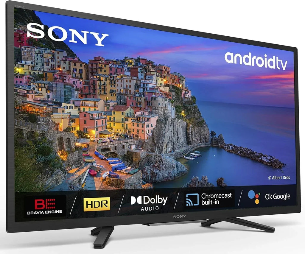 BRAVIA KD32W804 - Smart TV de 32 pulgadas HD Ready (Alto Rango Dinámico HDR, Android TV) Negro, Modelo 2022