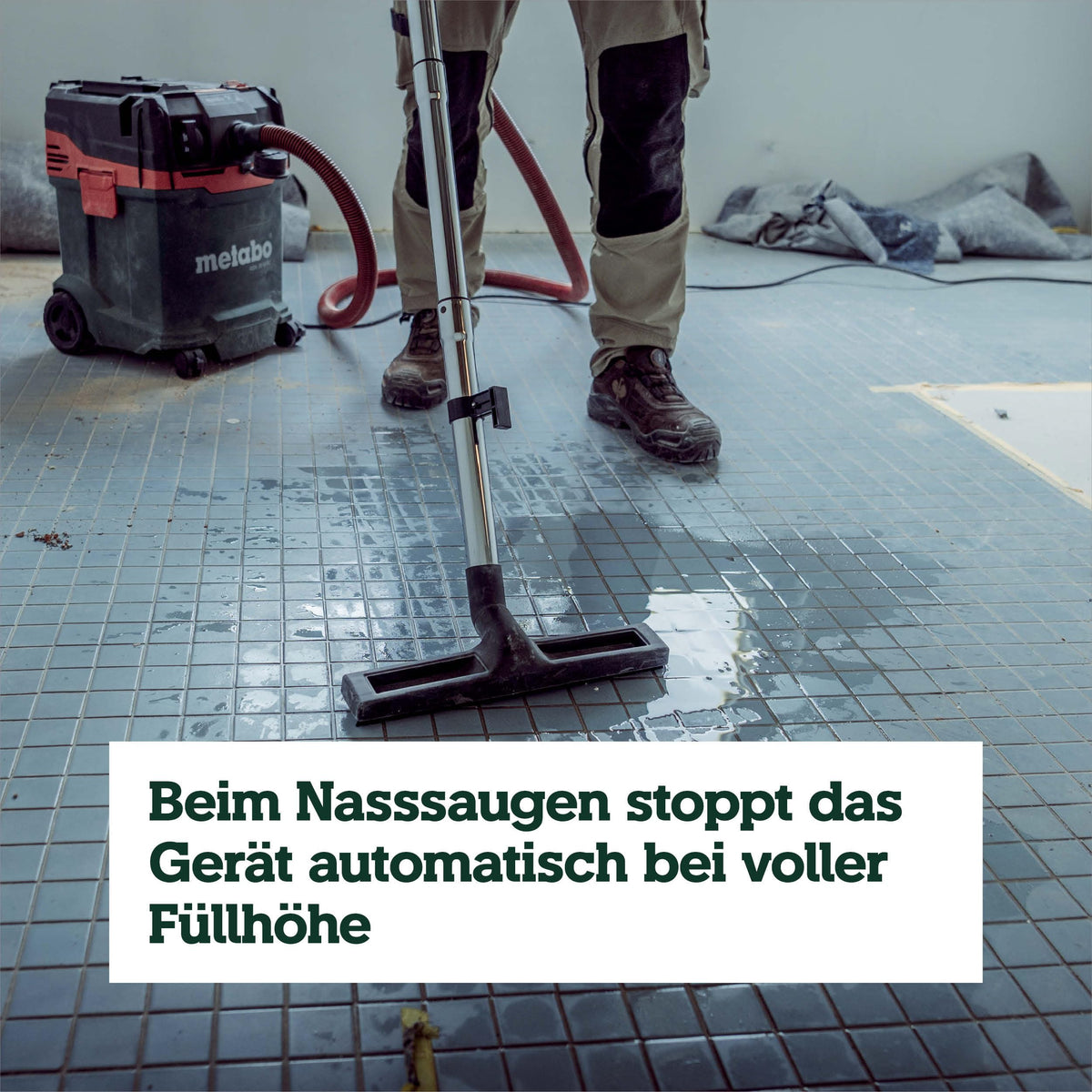 Aspirador universal metabo ASA 30 M PC, 1200 W, clase de polvo M, cable de 8 m, 30 l, manguera antiestática, limpieza de filtro, accesorios