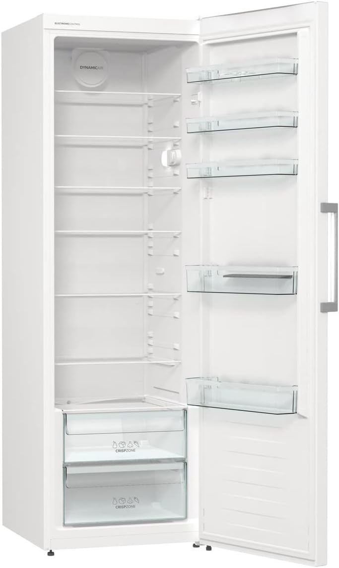 Frigorífico Gorenje R 619 DAXL6/AdaptTech/FreshZone/Función de enfriamiento rápido/Sistema de refrigeración por circulación de aire/Pantalla LED / 398l / 185cm / Clase energética D/Acero inoxidable