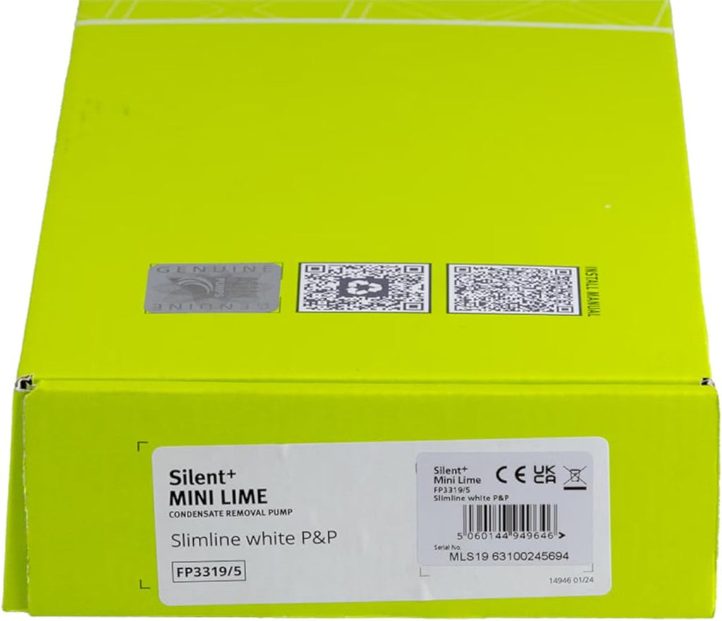 Bomba de condensados ASPEN Silent + Mini Lime para conductos en unidades de aire acondicionado de pared / 5.ª generación (Slimline)