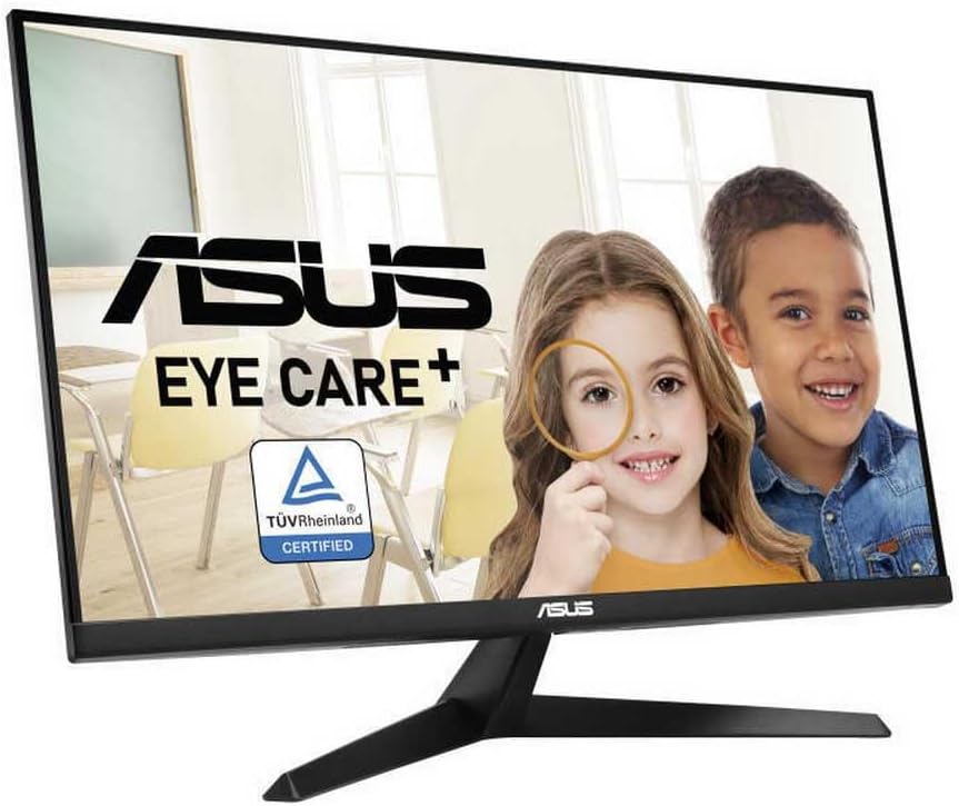 ASUS VY279HGE – Monitor gaming Eye Care 27" Full HD (1920 x 1080), IPS, 144Hz, SmoothMotion, 1ms (MPRT), FreeSync Premium, filtro de luz azul, antiparpadeo, tratamiento antibacteriano