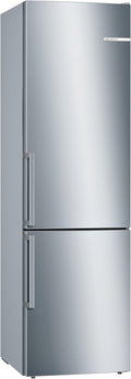 Bosch KGE398IBP, Serie 6, Frigorífico combinado, 201 x 60 cm, 249 L refrigeración y 94 L congelación, LowFrost, BigBox para alimentos congelados, frescura prolongada con VitaFresh, silencioso con 38 dB, LED, antihuellas