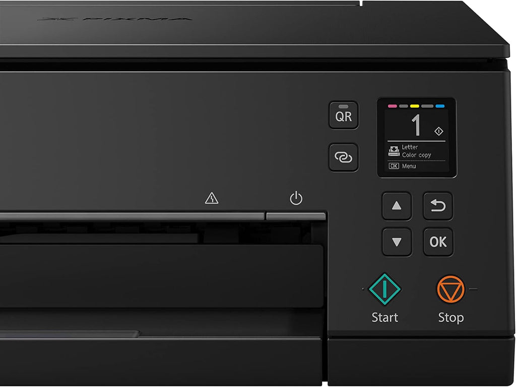 Impresora multifunción de inyección de tinta a color Canon PIXMA TS6350a DIN A4 (impresora fotográfica, escáner, copiadora, OLED, 4.800x1.200 ppp, USB, WLAN, 5 tintas independientes, impresión a doble cara, 2 bandejas de papel), negro