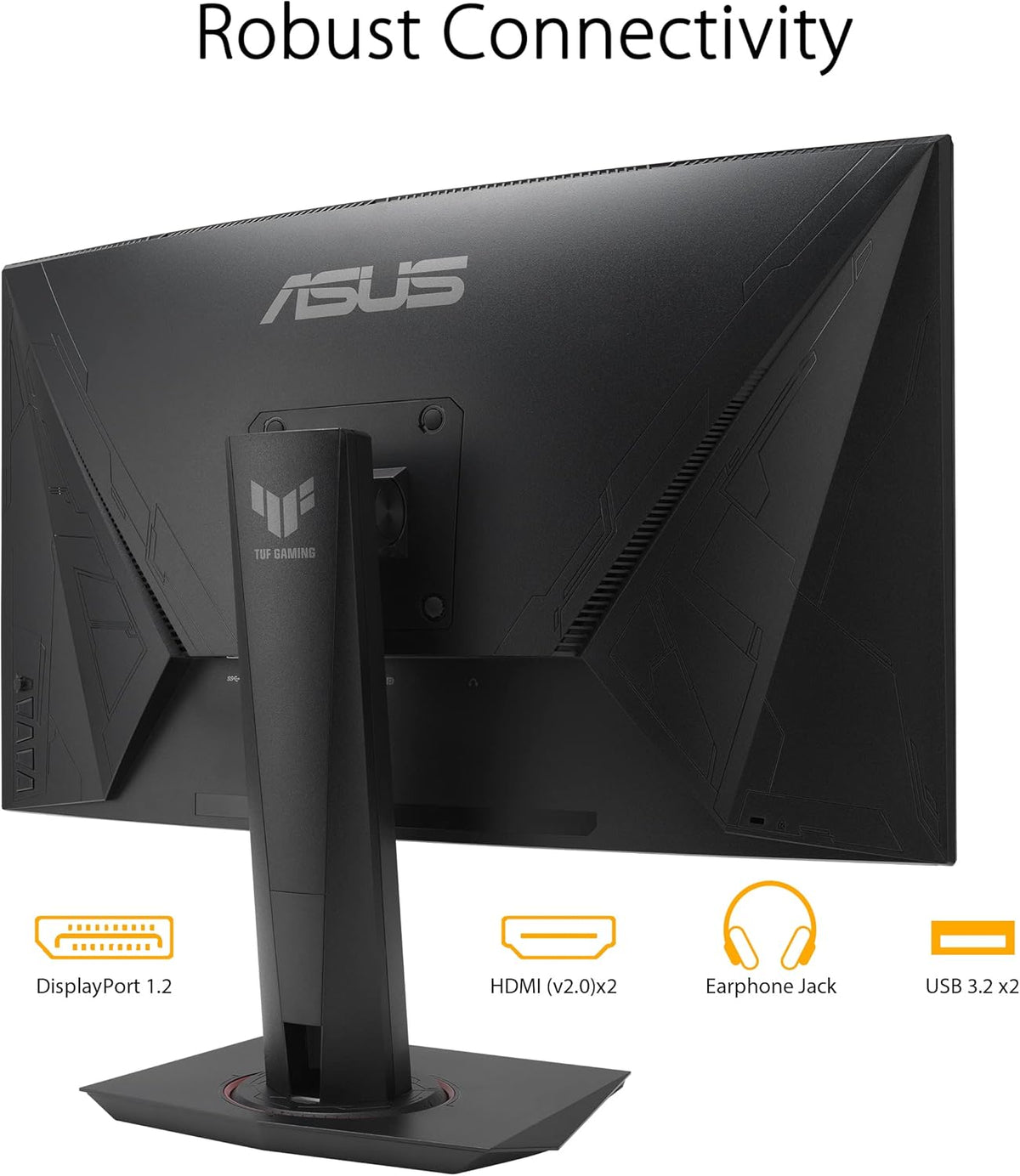 ASUS TUF Gaming VG27VQM - Monitor Gaming Esport 27" FHD - Panel VA curvo - 240Hz - 1ms - 1980x1080 - Display Port, 2X HDMI y 2X USB-A - Altavoces - AMD FreeSync - Extreme Low Motion Blur