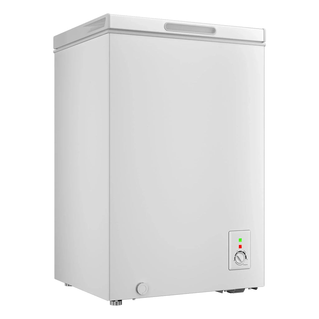 Congelador horizontal CHiQ 99 L, congelación rápida, LED, 54,5x47,6x83,5 cm, 39 dB, 4 estrellas, menos 24°C, blanco, clase energética E