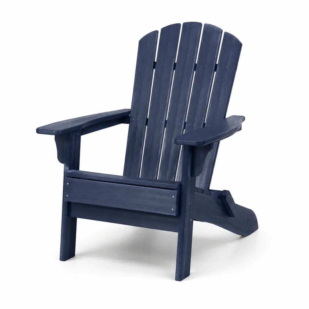 Silla Adirondack de plástico azul 90cm x 78cm x 96cm