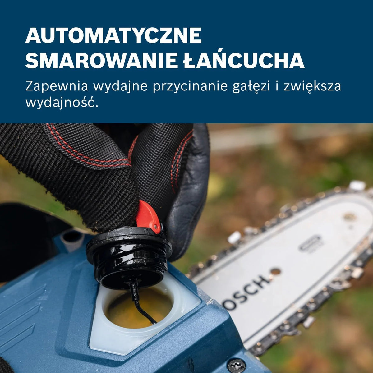 Bosch Piła łańcuchowa akumulatorowa GKE 18V-15 18 V, bez akumulatora