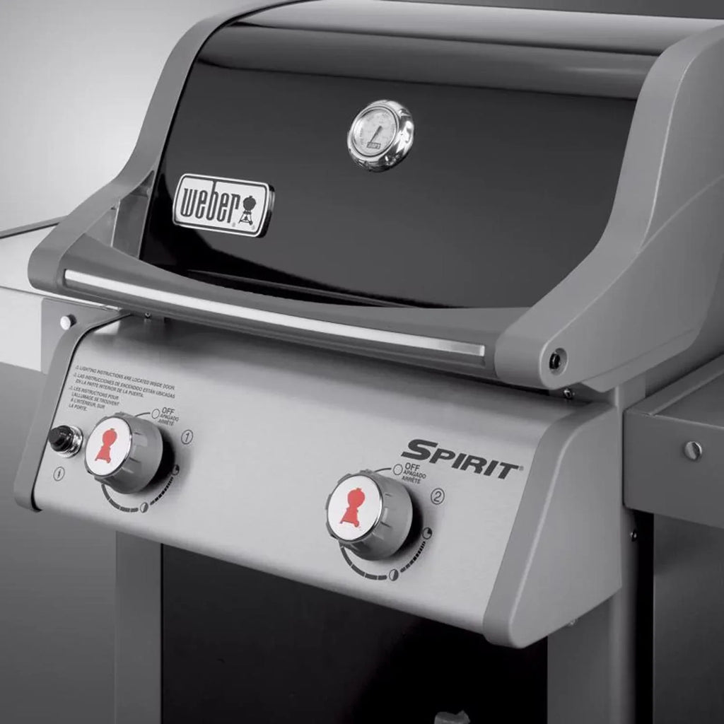Barbacoa de gas propano Weber Spirit E-210 de 2 quemadores, color negro