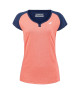 Koszulka damska Babolat Play Cap Sleeve Top fluo strike/estate blue