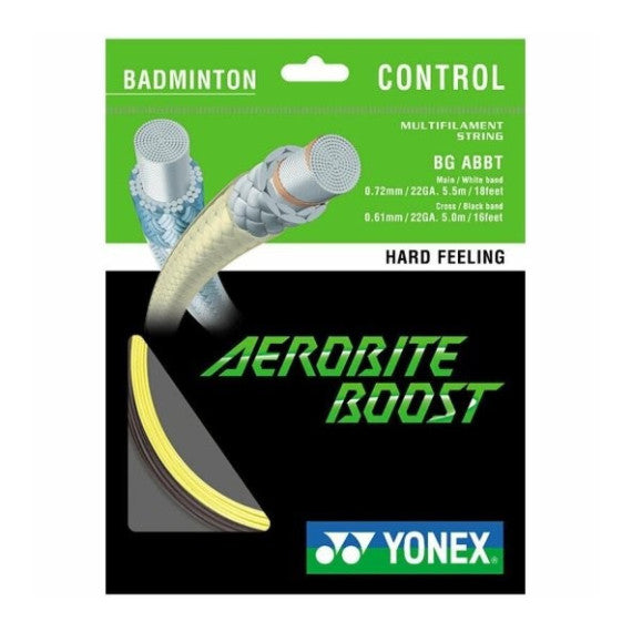 Naciąg do badmintona Yonex Aerobite Boost set. 10,5 m. hybryda gray/yellow